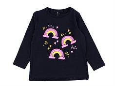 Name It dark navy rainbow top